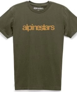 Alpinestars Heritage Word Premium Military/Gold Tee