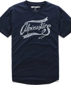 Alpinestars Loose Premium Navy Tee (Curved Hem)