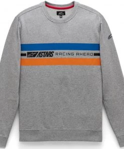 Alpinestars Highway Heather Grey/Blue/Orange Crew Fleece