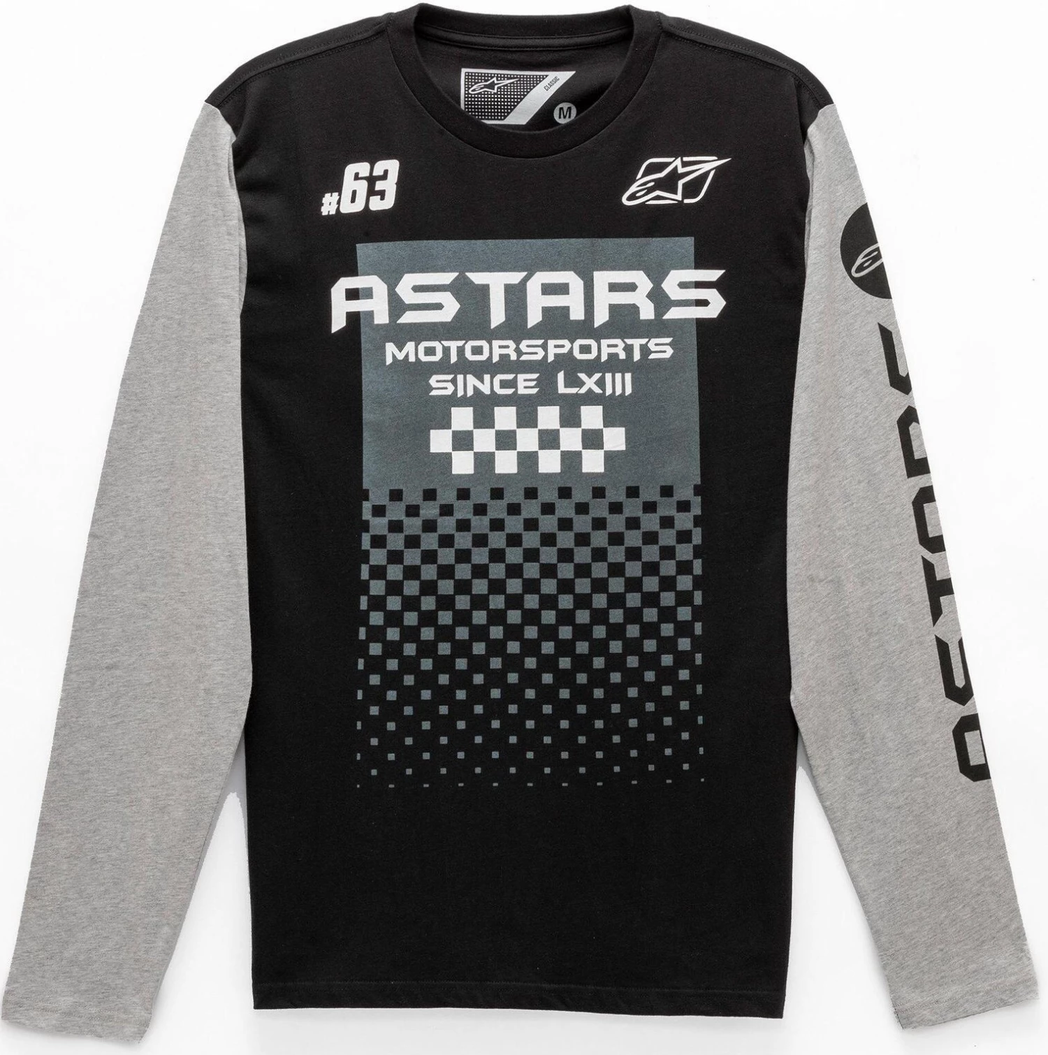 Alpinestars Tachen Black/Heather Grey Tee 1 Alpinestars Tachen Black/Heather Grey Tee