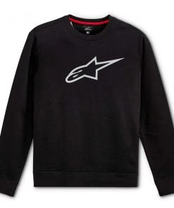 Alpinestars Ageless Black/Grey Crew Fleece Jumper