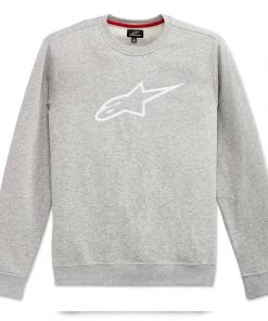 Alpinestars Ageless Grey Heather/White Crew Fleece Jumper