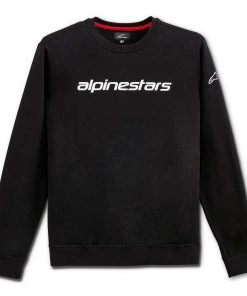 Alpinestars Linear Black/White Crew Fleece Jumper