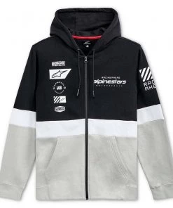 Alpinestars Position Black/White/Silver Zip-Up Hoodie