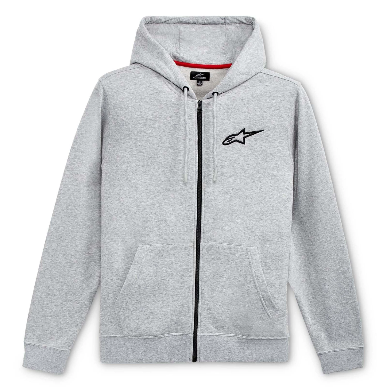 Alpinestars Ageless Chest Grey Heather/Black Zip-Up Hoodie 1 Alpinestars Ageless Chest Grey Heather/Black Zip-Up Hoodie