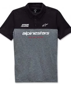 Alpinestars Paddock Black/Charcoal Heather Polo Shirt