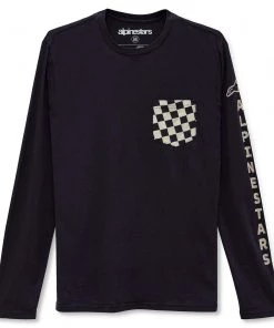 Alpinestars Check Black Long Sleeve Tee
