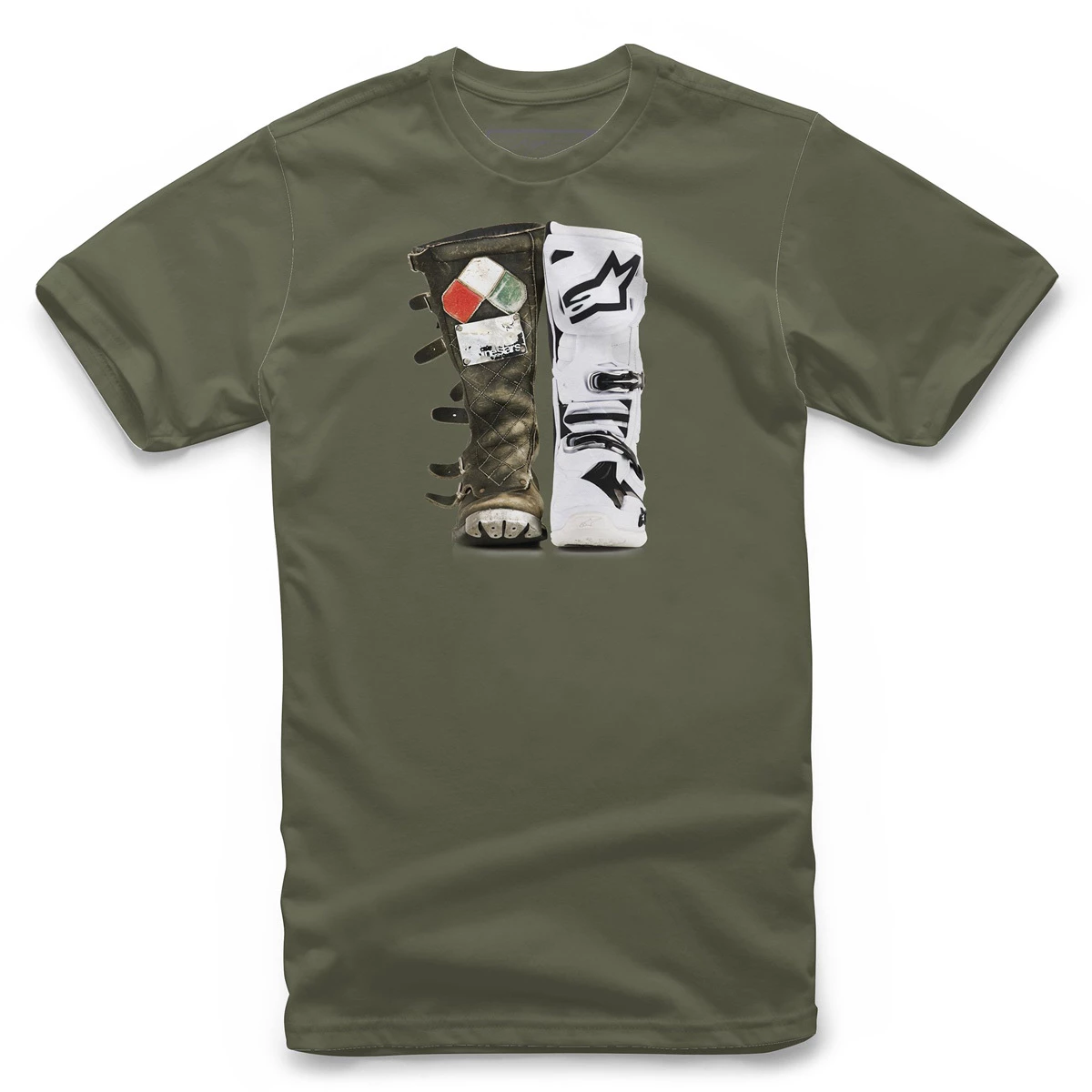 Alpinestars Roots Military Green Tee 1 Alpinestars Roots Military Green Tee