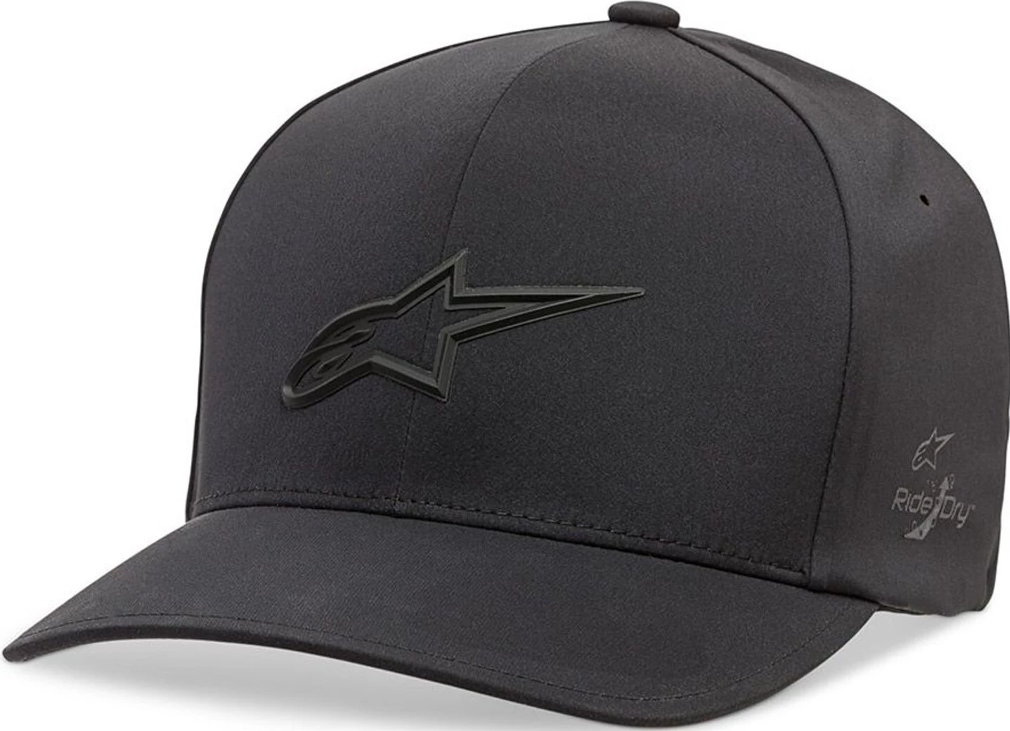 Alpinestars Ageless Delta Hat (Curved Bill/Flex Back) Black 1 Alpinestars Ageless Delta Hat (Curved Bill/Flex Back) Black
