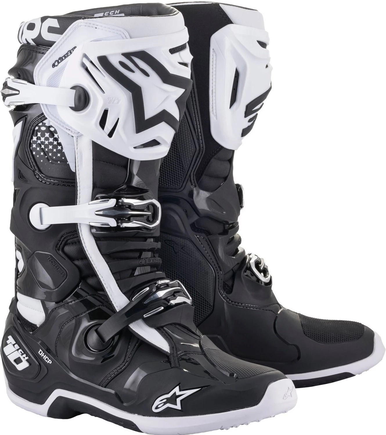 Alpinestars 2021 Tech 10 Black/White Boots 1 Alpinestars 2021 Tech 10 Black/White Boots