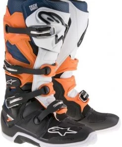 Alpinestars Tech 7 Black/Orange/White/Navy Boots