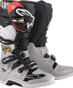 Alpinestars Tech 7 Black/Silver/White/Gold Boots