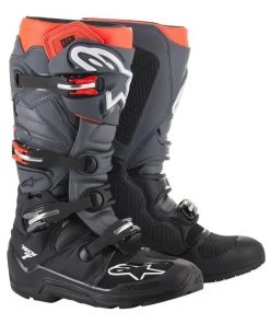 Alpinestars Tech 7 Enduro Black/Dark Grey/Fluro Red Boots