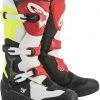 Alpinestars Tech 3 Black/White/Fluro Yellow/Red Boots