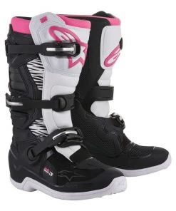 Alpinestars Stella Tech 3 Black/White/Pink Womens Boots
