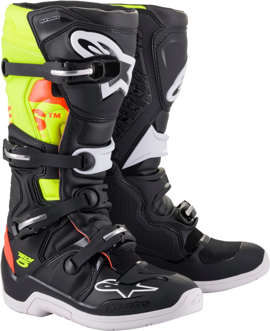 Alpinestars Tech 5 Black/Fluro Yellow/Fluro Red Boots 1 Alpinestars Tech 5 Black/Fluro Yellow/Fluro Red Boots