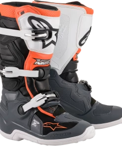 Alpinestars Tech 7S Black/Grey/White/Fluro Orange Youth Boots