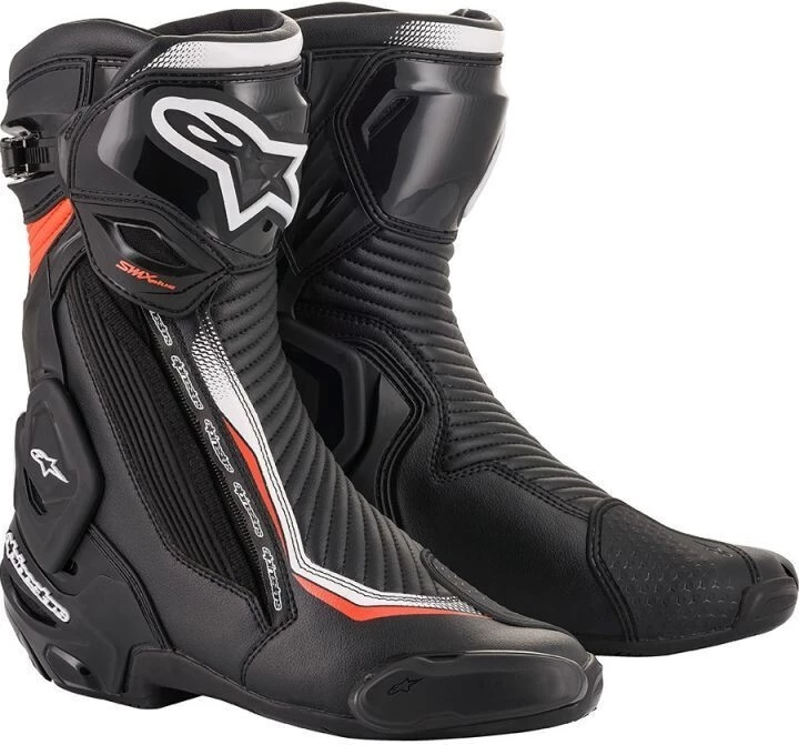 Alpinestars SMX Plus V2 Black/Fluro Red/White Boots 1 Alpinestars SMX Plus V2 Black/Fluro Red/White Boots