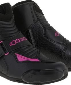 Alpinestars Stella SMX-1 R Black/Fuchsia Pink Womens Boots