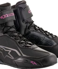 Alpinestars Stella Faster-3 Ride Black/Fuchsia Pink Womens Shoes