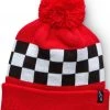 Alpinestars Winning Beanie Red/Black And White Checkers