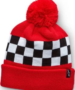 Alpinestars Winning Beanie Red/Black And White Checkers