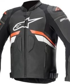 Alpinestars GP Plus R V3 Air Black/Fluro Red/White Leather Jacket