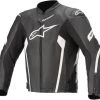 Alpinestars Faster V2 Air Black/White Leather Jacket