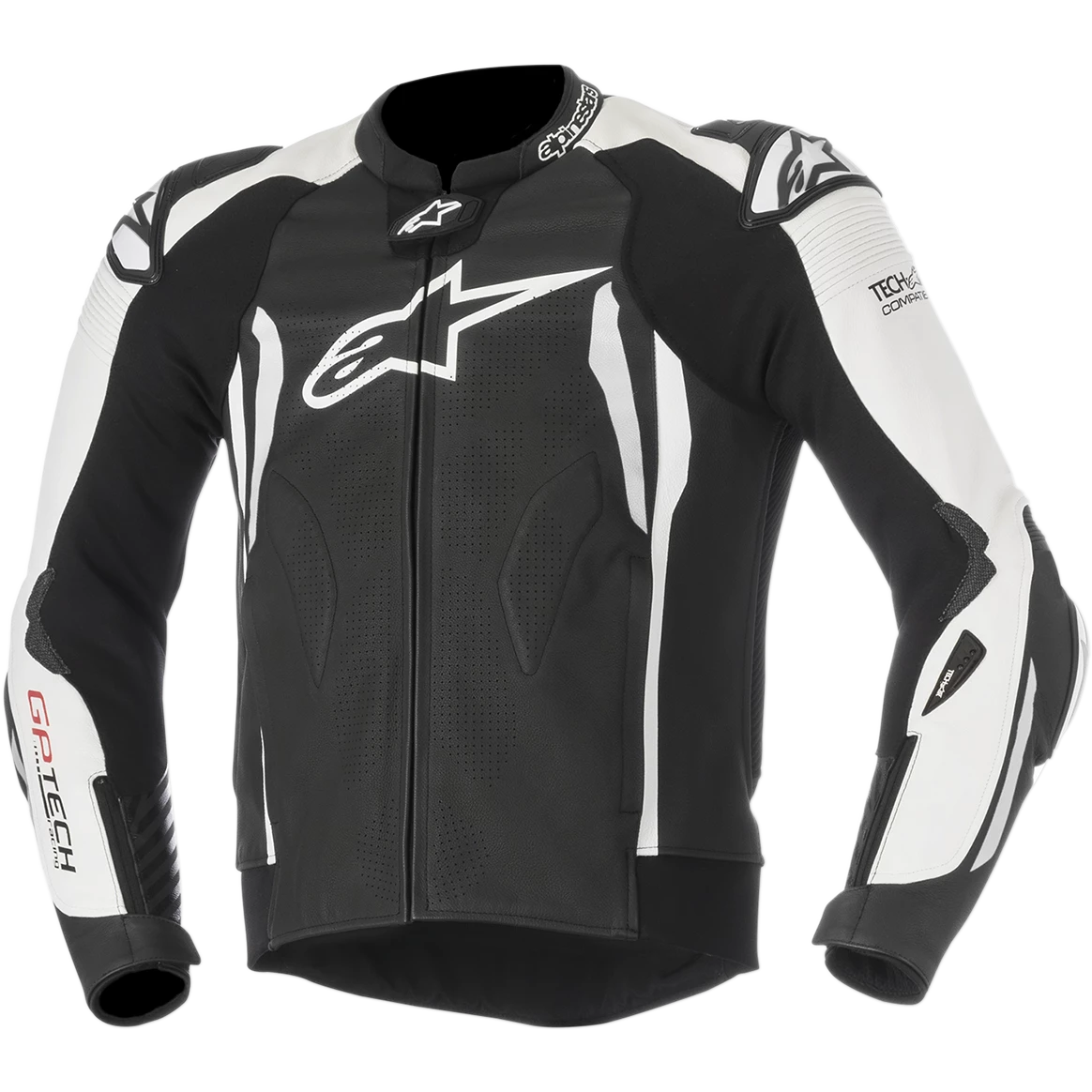 Alpinestars GP Pro V2 Black/White Leather Jacket (Tech-Air Compatible) 1 Alpinestars GP Pro V2 Black/White Leather Jacket (Tech-Air Compatible)