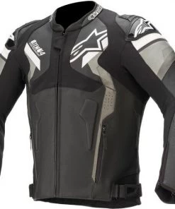Alpinestars Atem V4 Black/Grey/White Leather Jacket