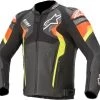Alpinestars Atem V4 Black/Fluro Red/Fluro Yellow Leather Jacket