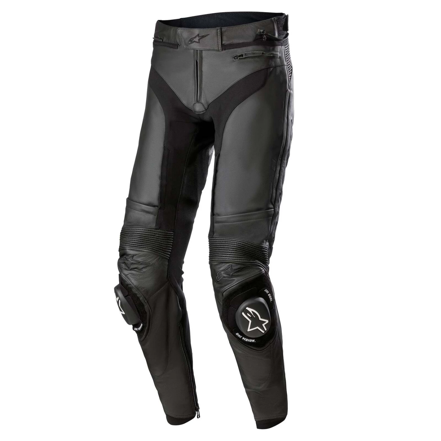 Alpinestars Missile V3 Black Leather Pants 1 Alpinestars Missile V3 Black Leather Pants