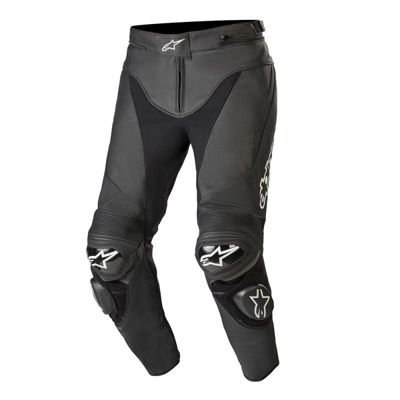 Alpinestars Track V2 Black Leather Pants 1 Alpinestars Track V2 Black Leather Pants