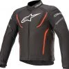 Alpinestars T-Jaws V3 Waterproof Black/Fluro Red Textile Jacket