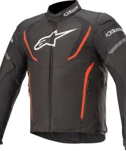 Alpinestars T-Jaws V3 Waterproof Black/Fluro Red Textile Jacket