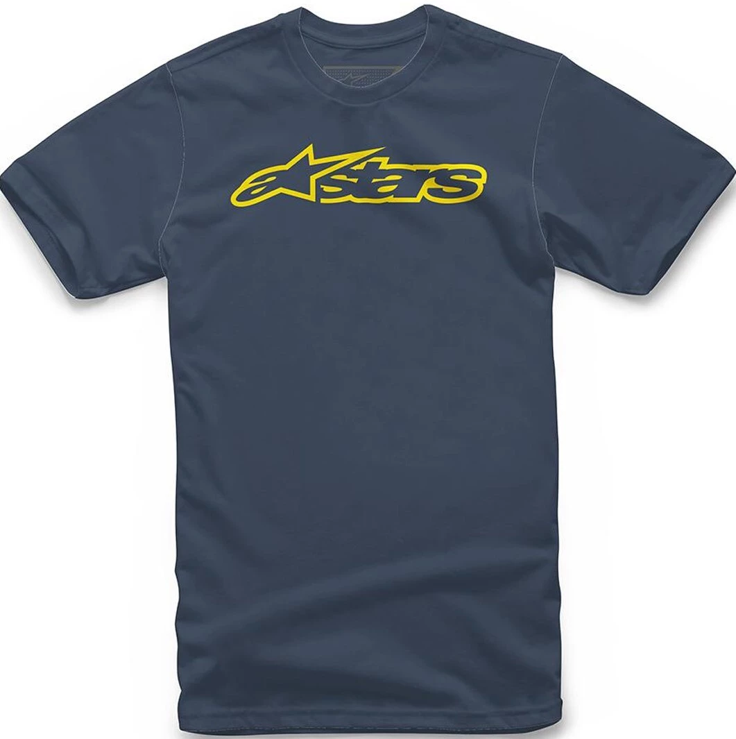 Alpinestars Blaze Classic Navy/Yellow Tee 1 Alpinestars Blaze Classic Navy/Yellow Tee