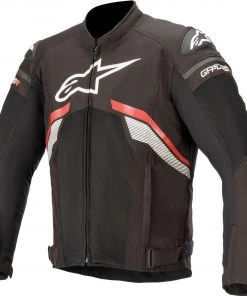 Alpinestars T-GP Plus R V3 Air Black/Fluro Red/White Textile Jacket