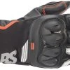 Alpinestars SP-365 Drystar Black/White/Fluro Red Gloves