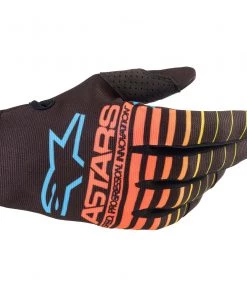 Alpinestars 2022 Radar Black/Fluro Yellow/Coral Youth Gloves