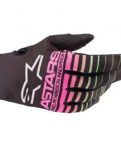 Alpinestars 2022 Radar Black/Green/Fluro Pink Youth Gloves