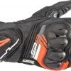 Alpinestars SP-8 V3 Leather Black/Fluro Red Gloves