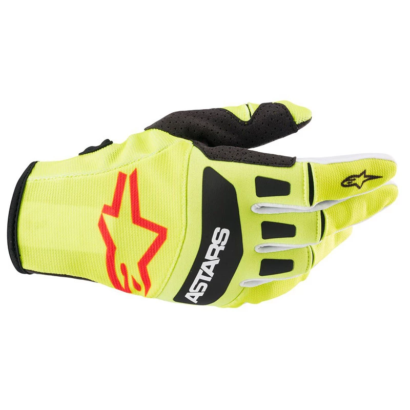 Alpinestars 2022 Techstar Fluro Yellow/Black Gloves 1 Alpinestars 2022 Techstar Fluro Yellow/Black Gloves