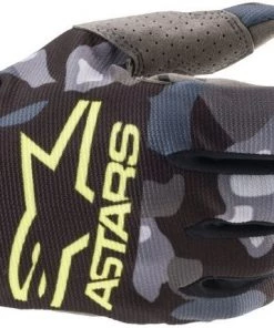 Alpinestars 2021 Radar Camo Grey/Yellow Gloves