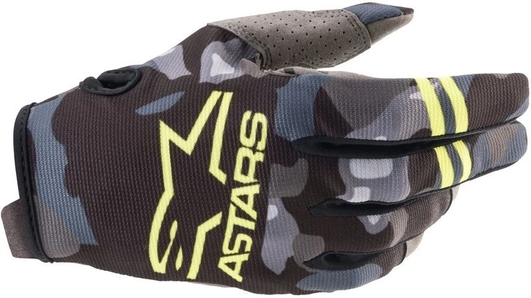 Alpinestars 2021 Radar Camo Grey/Yellow Gloves 1 Alpinestars 2021 Radar Camo Grey/Yellow Gloves