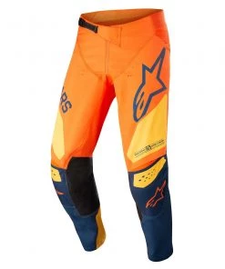 Alpinestars 2022 Techstar Factory Orange/Dark Blue/Warm Yellow Pants