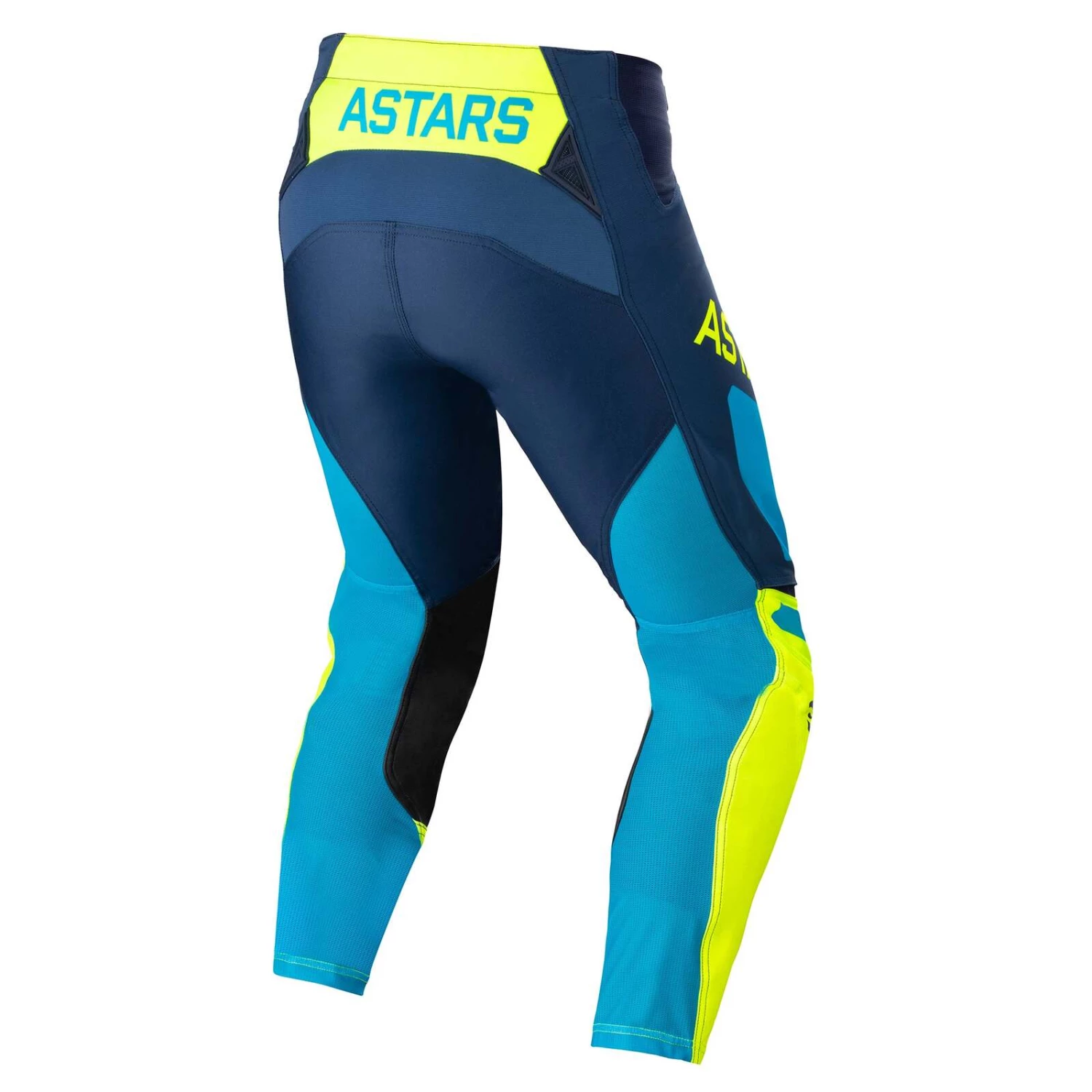Alpinestars 2022 Techstar Factory Dark Blue/Fluro Yellow/Neon Blue Pants 2 Alpinestars 2022 Techstar Factory Dark Blue/Fluro Yellow/Neon Blue Pants - Image 2