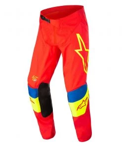 Alpinestars 2022 Techstar Quadro Bright Red/Fluro Yellow/Blue Pants