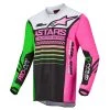Alpinestars 2022 Racer Compass Black/Neon Green/Fluro Pink Kids Jersey