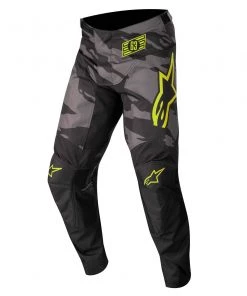 Alpinestars 2022 Racer Tactical Black/Grey Camo/Fluro Yellow Youth Pants