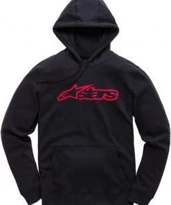 Alpinestars Blaze Black/Red Pullover Fleece Hoodie